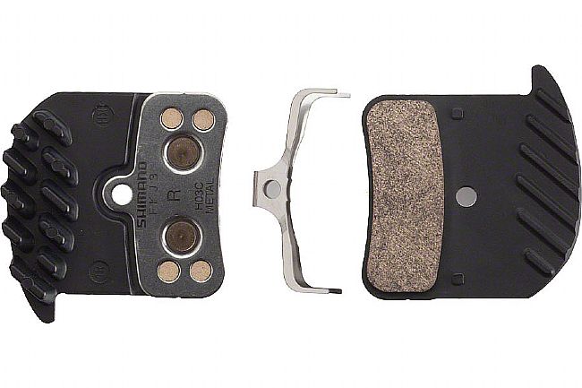 Shimano H03C Metal Disc Brake Pad with Fins Shimano  H03C Metal Disc Brake Pad with Fins