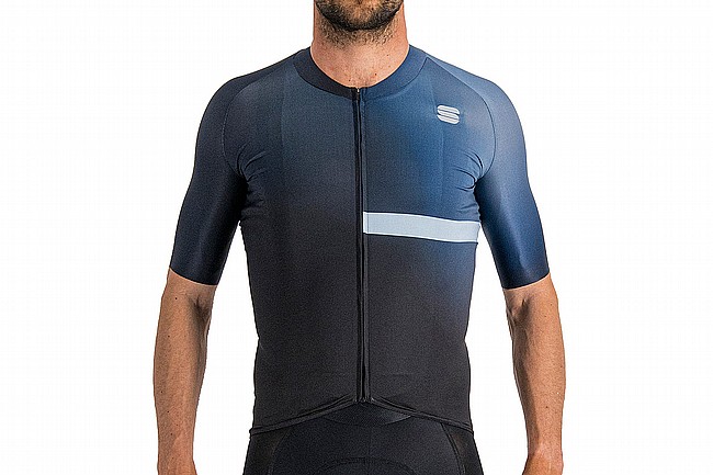 Sportful Mens Bomber Jersey Black Galaxy Blue