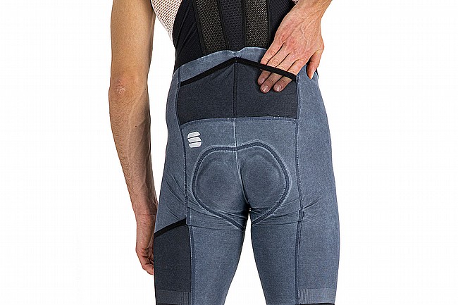 Sportful Mens Indigo Supergiara Bibshort Blue Denim Delave