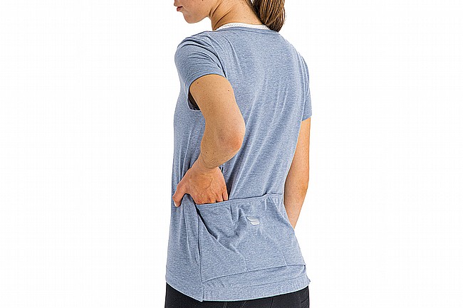 Sportful Womens Giara Tee Blue Sea
