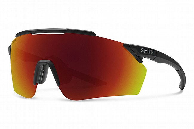 Smith Ruckus PivLock Sunglasses Matte Black - ChromaPop Red Mirror Lenses