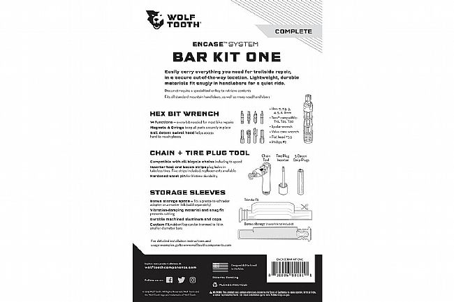 Wolf Tooth Components Encase System Bar Kit One Wolf Tooth Components Encase System Bar Kit One