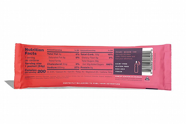 Tailwind Nutrition Caffeinated Endurance Fuel (12 Single Servings) Raspberry Buzz