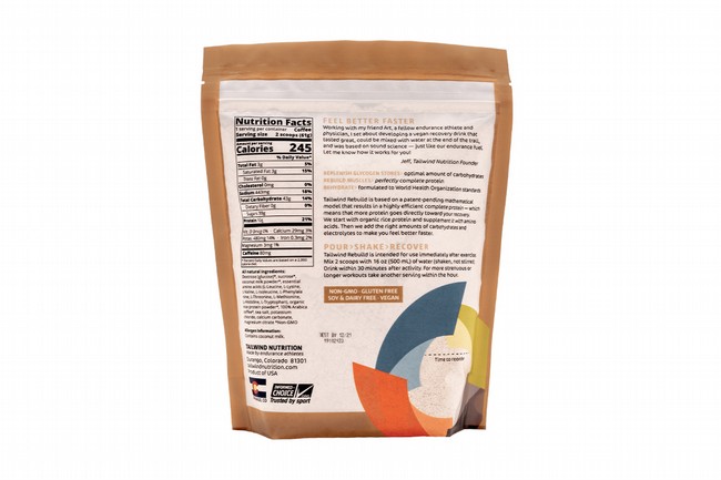 Tailwind Nutrition Rebuild Recovery (15 Servings) Nutrition Facts Coffee (Caffeinated) 