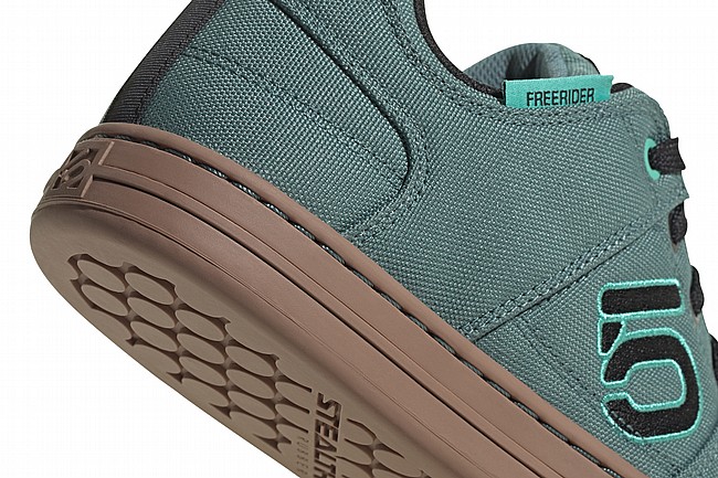 Five Ten Womens Freerider Canvas Mountain Bike Shoe Hazy Emerald/Core Black/Acid Mint