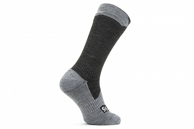 SealSkinz Waterproof All Weather Mid Length Sock Black/Grey Marl