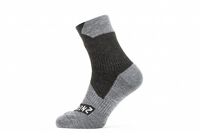 SealSkinz Waterproof All Weather Ankle Length Sock Black/Grey Marl