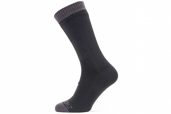 SealSkinz Waterproof Warm Weather Mid Length Sock Black/Grey