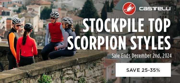 Click for Castelli Stockpile Top Scorpion Styles Save 25-25