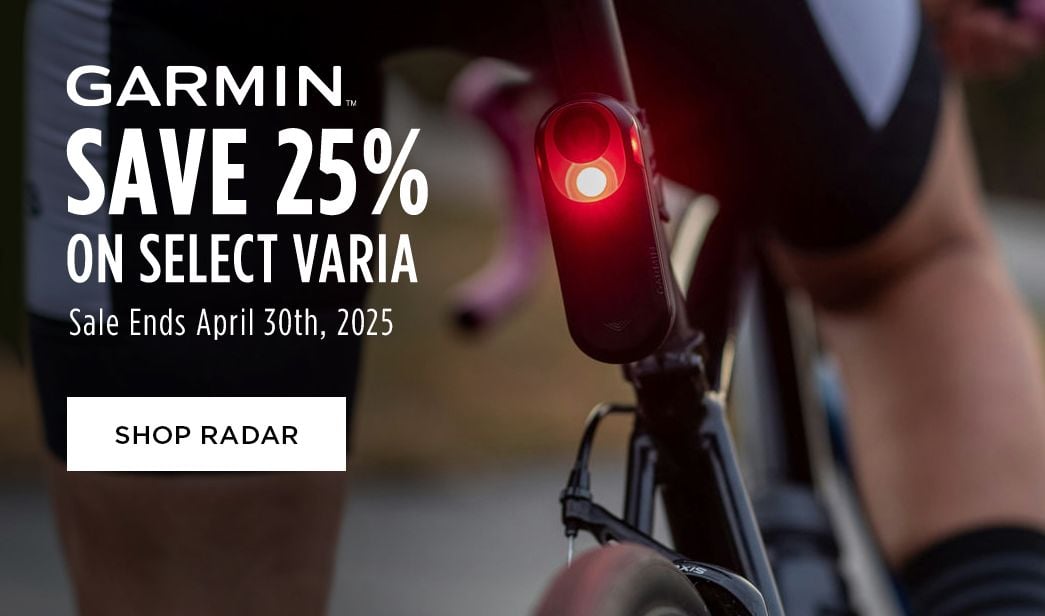 Click for Garmin Save 25 on Select Varia Shop Radar