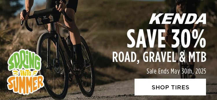 Click for Kenda Save 30 on Road, Gravel and MTB Shop Tires