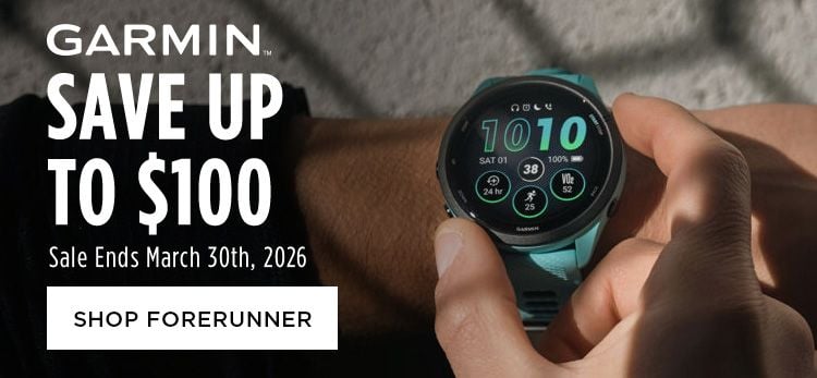 Click for Garmin Save up to $100 Shop Forerunner