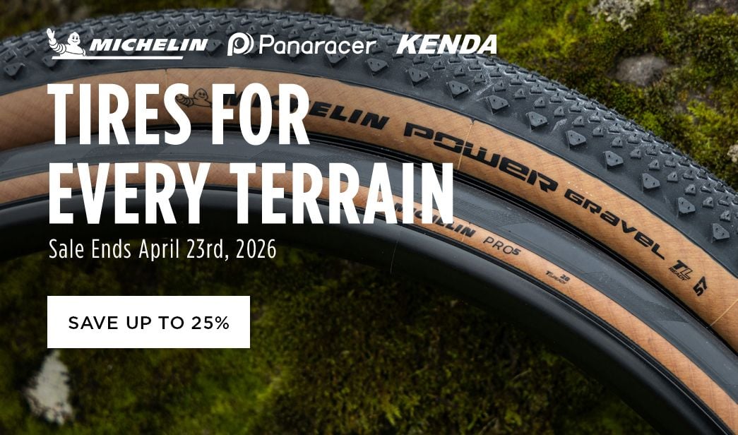 Click for Tires for Every Terrain Save up to 25