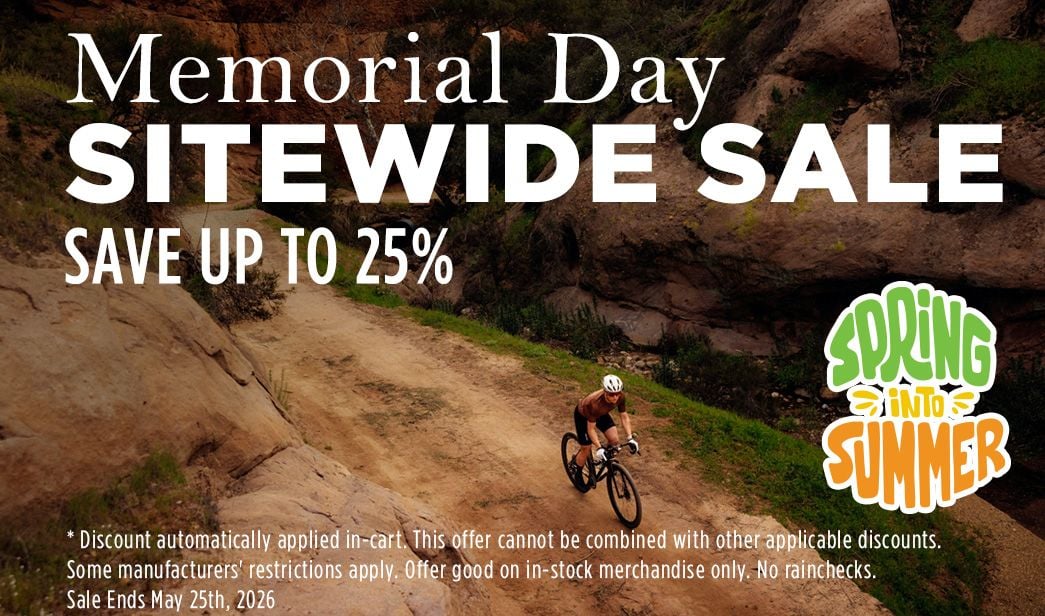Click for Memorial Day Sitewide Sale Save up to 25