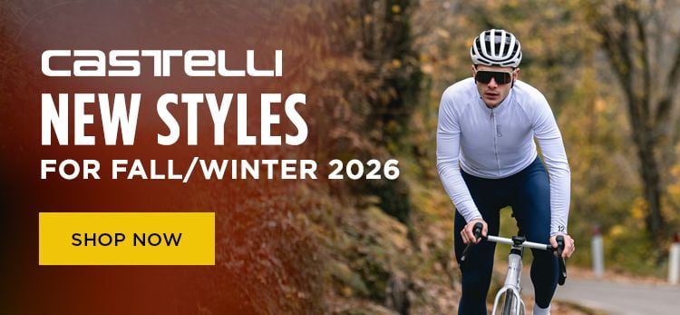 Click for Castelli New Styles for Fall/Winter 2026 Shop Now